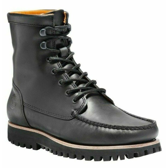 Timberland Boots Mens Size 8M Jacksons Landing Moc Toe Black Full Grain Combat main image 11